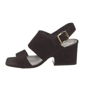 Celine Phoebe Philo black suede sandals, 38